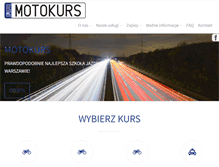 Tablet Screenshot of motokurs.pl